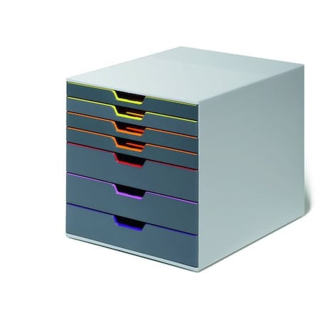 Desk Storage, 7 Drawer Box, Gray/Multi MPN:760727