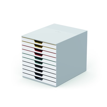 Desktop Drawer Organizer, 10 Color Coded MPN:763027