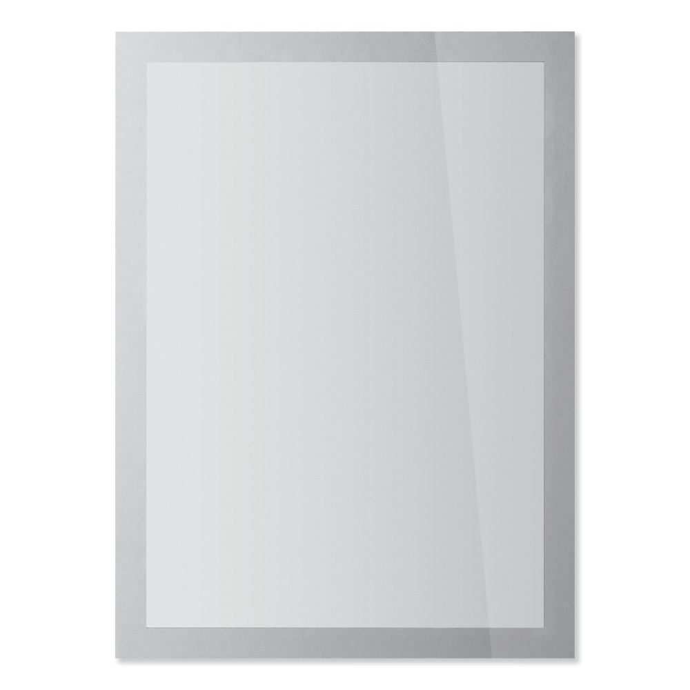 DURABLE DURAFRAME SUN Sign Holders, 9-1/2in x 12in, Silver, Set Of 2 Holders MPN:400023