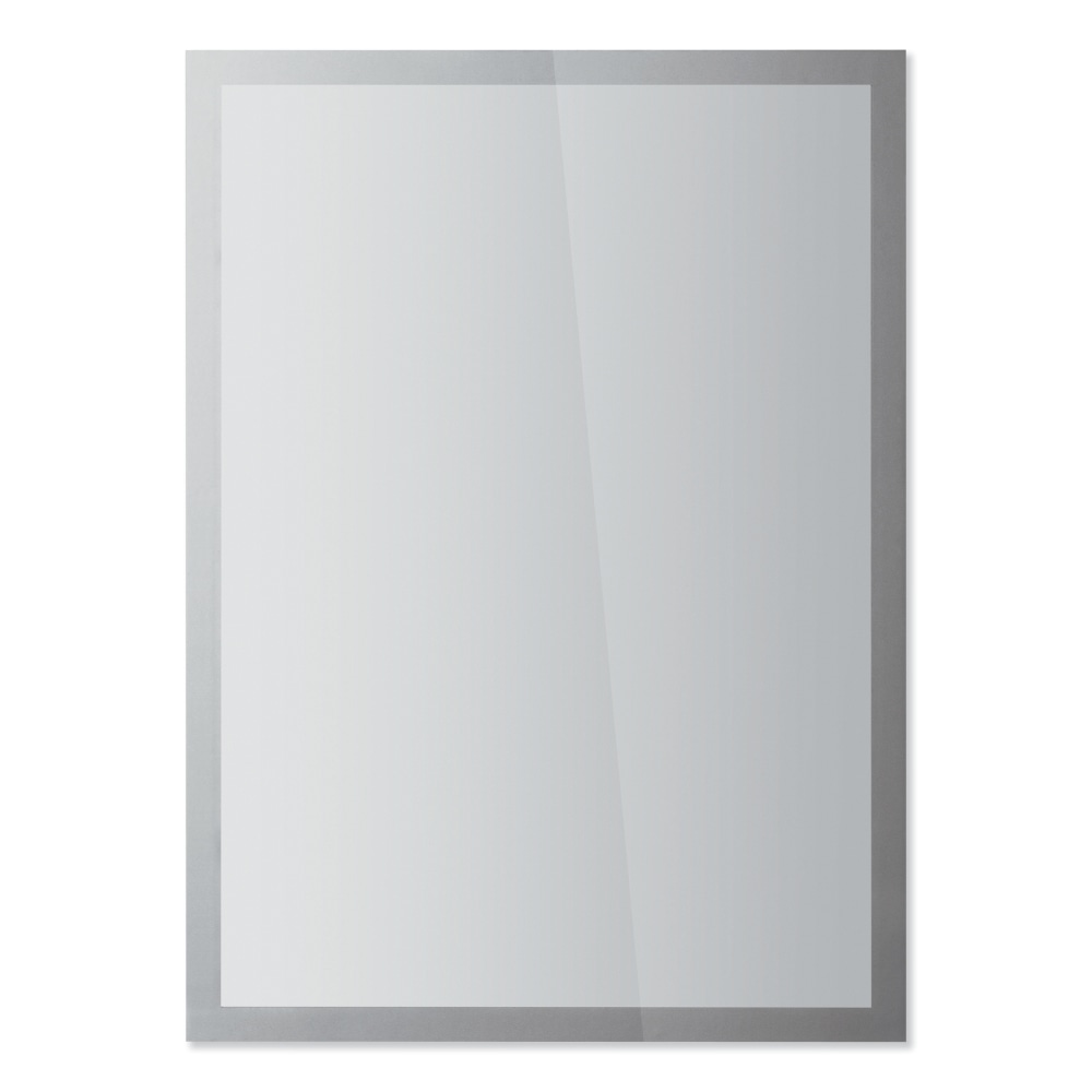 DURABLE DURAFRAME SUN Sign Holders, 12in x 18in, Silver, Set Of 2 Holders MPN:400123