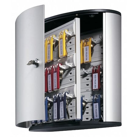 Key Box, 36 Keys, Single Key, Aluminum, Wall MPN:195223