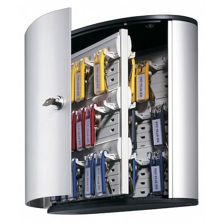 Key Box, 54 Keys, Single Key, Aluminum, Wall MPN:195323