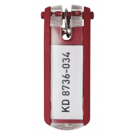 Key Tag, Red, Plastic, Open/Close, Unfinished 6 PK MPN:195703