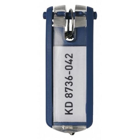 Key Tag, Blue, Plastic, Open/Close, Unfinished 6 PK MPN:195707
