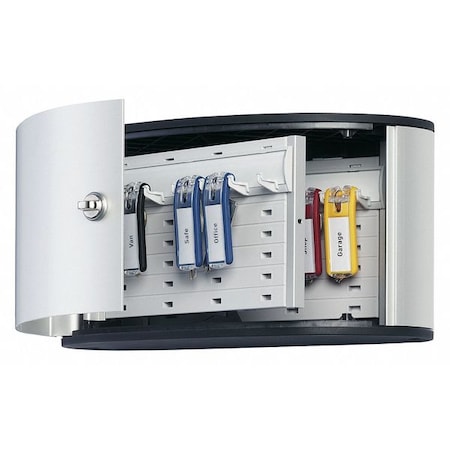 Key Box, 12 Keys, Single Key, Aluminum, Wall MPN:196023