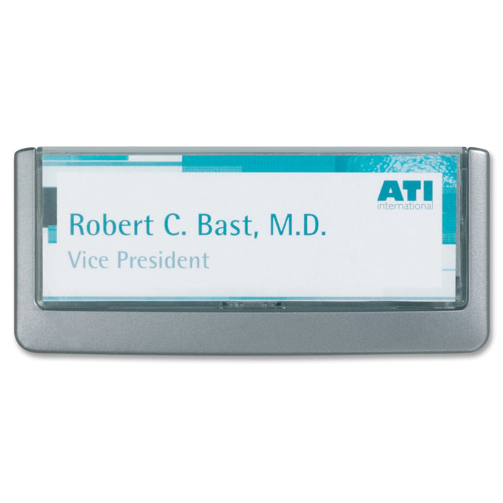Durable Click Sign, 3ftH x 6 3/4inW x 5/8inD MPN:497637