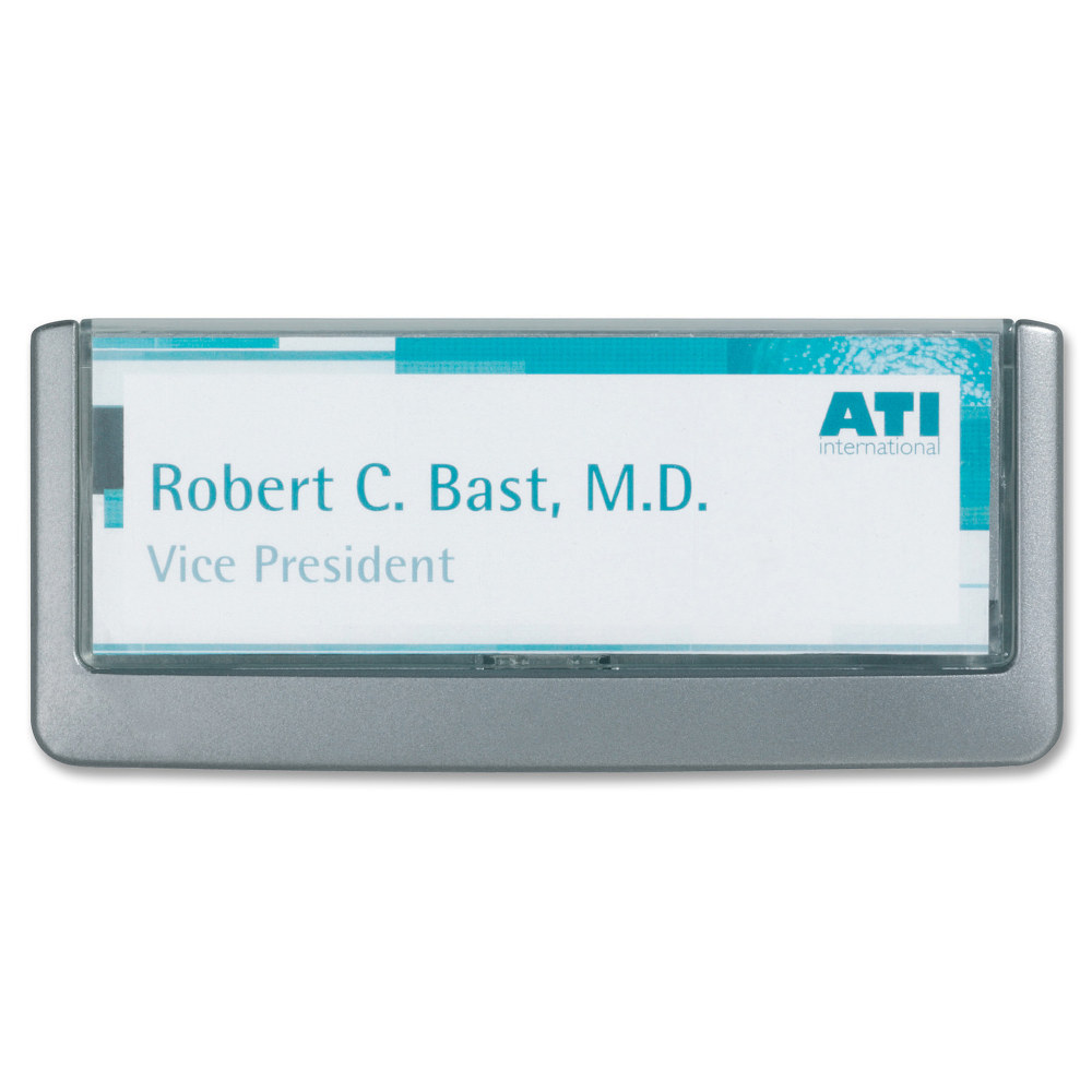 Durable Click Sign, 5 1/8inH x 6 3/4inW x 5/8inD MPN:497737
