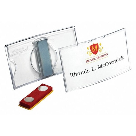 Name Badge, Magnet, 1/4