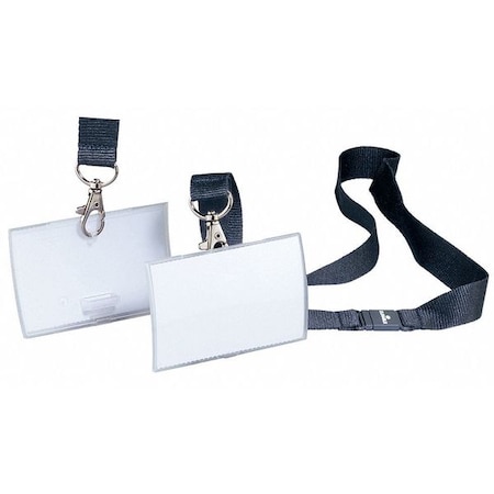 Badge Holder with Lanyard, Clear, PK10 MPN:821719