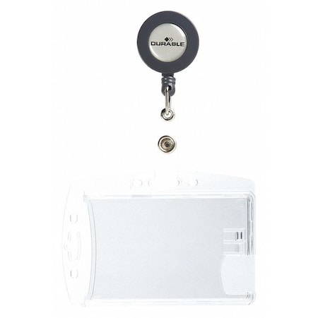 Badge Holder, Pouch, 2 3/4 inH, PK10 MPN:822419