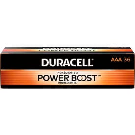Duracell Coppertop AAA Alkaline Battery 1.5V MN24P36 / 4133366531 - Pkg Qty 36