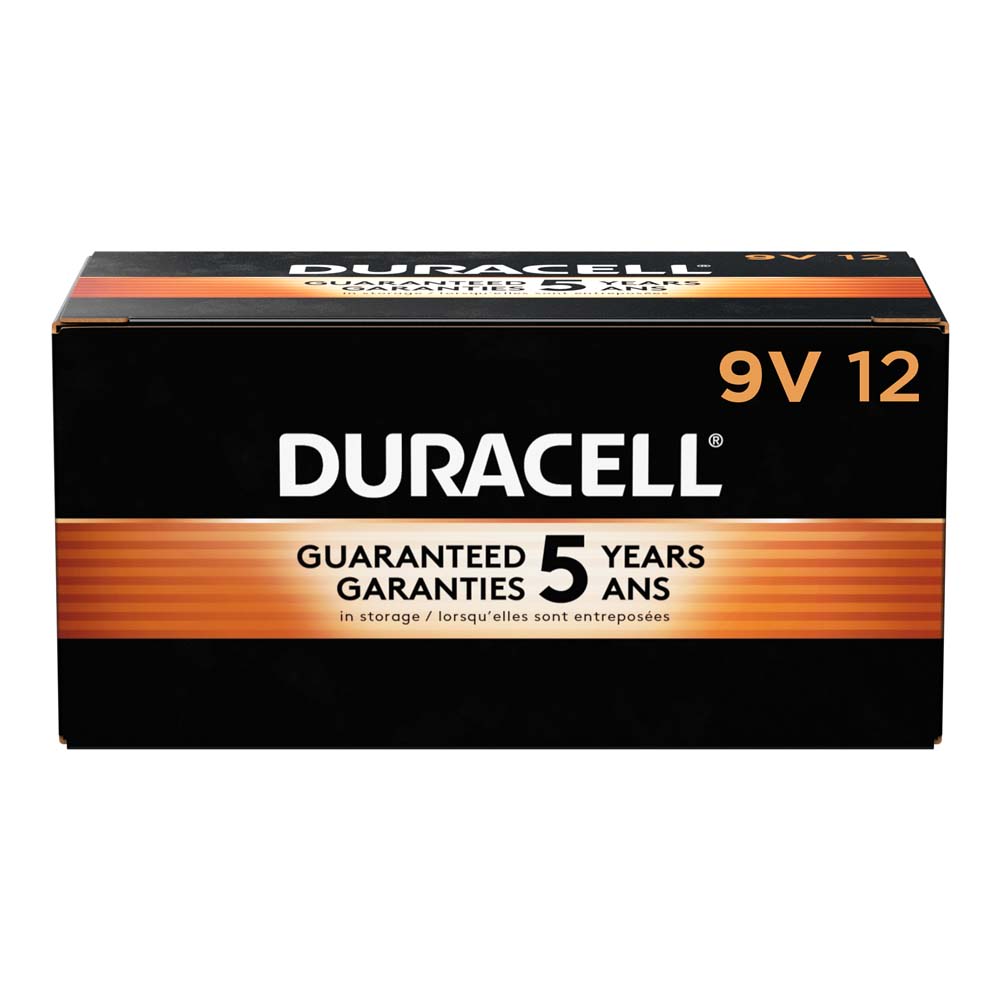 Duracell Coppertop 9-Volt Alkaline Batteries, Box Of 12 (Min Order Qty 2) MPN:01601