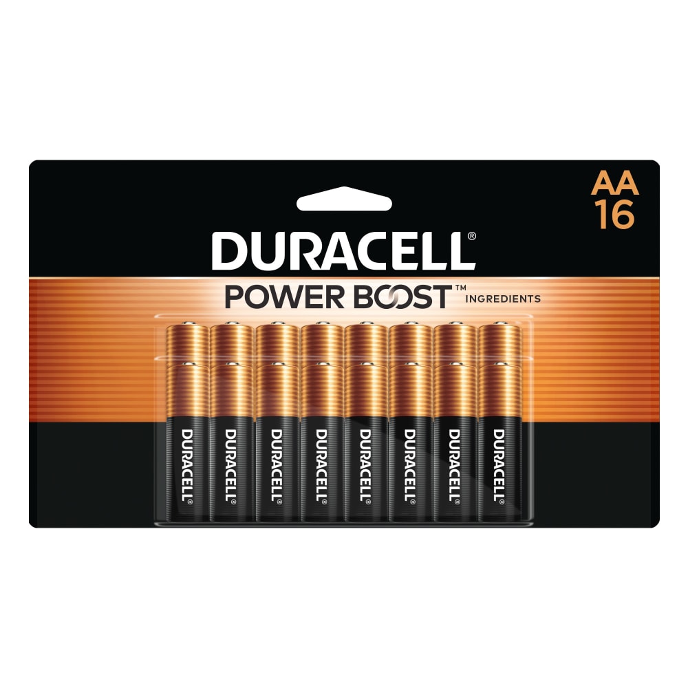 Duracell Coppertop AA Alkaline Batteries, Pack Of 16 (Min Order Qty 5) MPN:MN1500B16Z