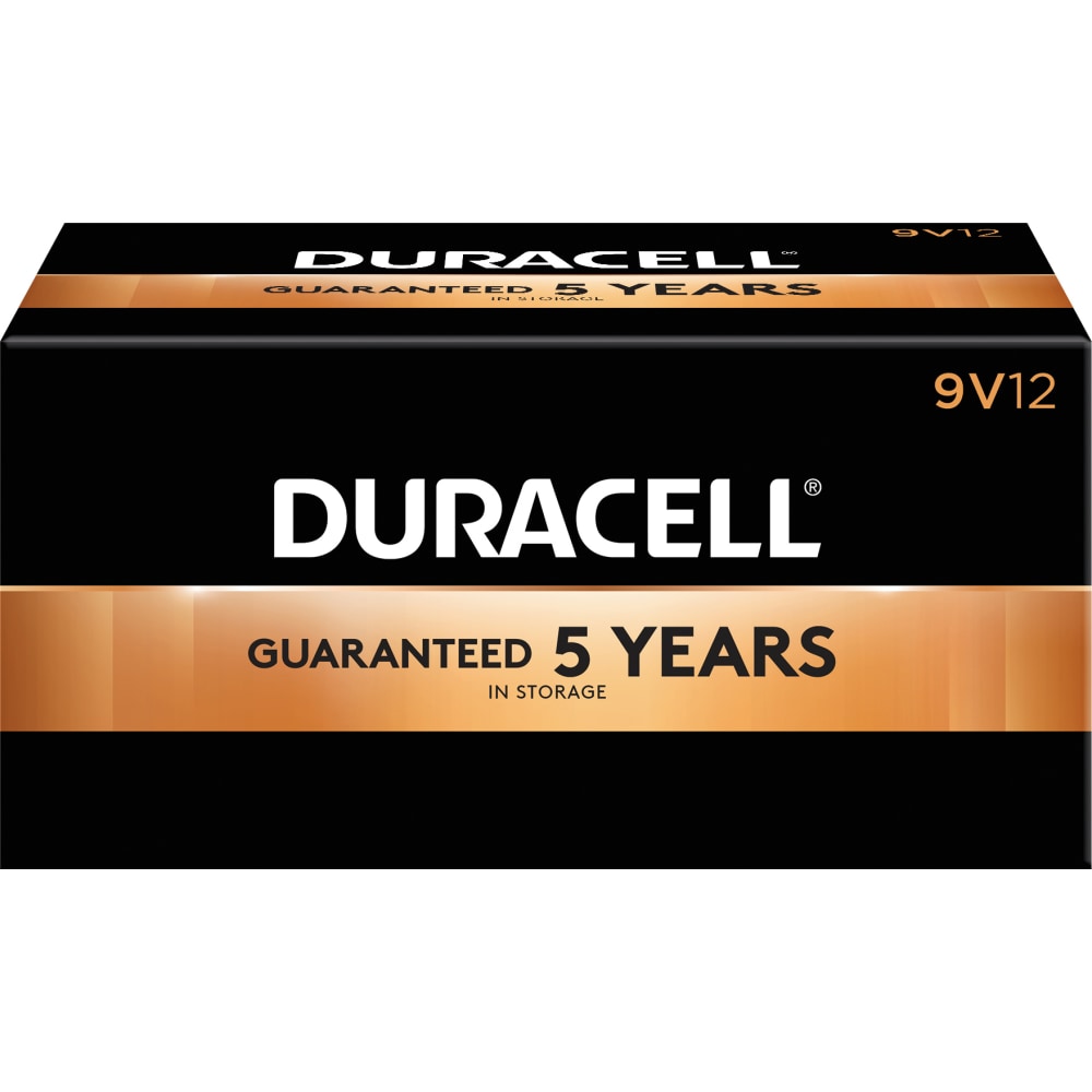 Duracell Coppertop 9-Volt Alkaline Batteries, Box Of 12, Case Of 6 Boxes MPN:MN1604BKD