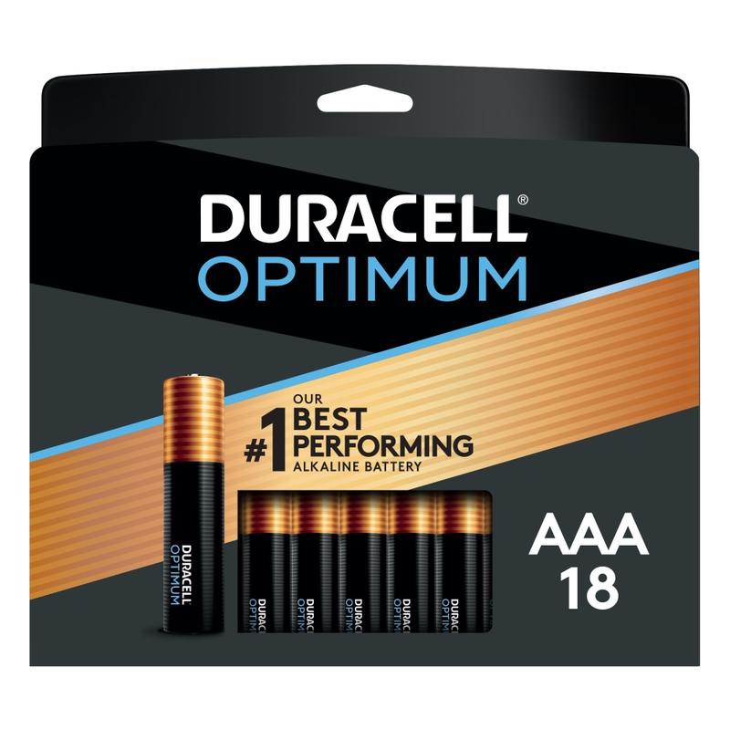 Duracell Optimum AAA Alkaline Batteries, Pack Of 18 (Min Order Qty 3) MPN:OPT AAA18PK Duracell Optimum AAA Alkaline Batteries, Pack Of 18 (Min Order Qty 3) MPN:OPT AAA18PK