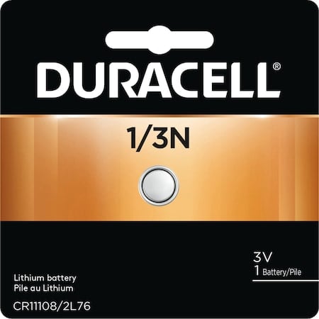Duracell DL1/3NBPK Lithium Camera Battery - For Camera - 3 V DC - 1 Each MPN:DL1/3NBPK