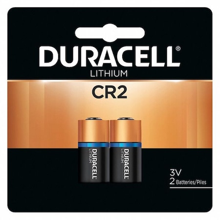 Duracell CR2 Lithium Photo Battery - 3V DC, PK2 MPN:DLCR2