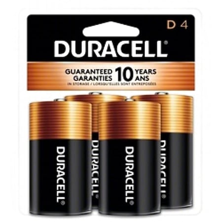 Coppertop D Alkaline Battery, 1.5V DC, PK4 MPN:MN1300R4Z