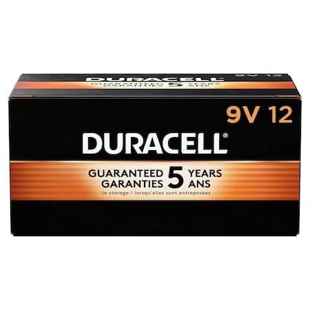 Coppertop 9V Alkaline Battery, 9V DC, PK12 MPN:MN1604BKD