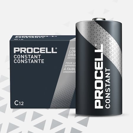 Procell Constant C Alkaline Battery, 1.5V DC, PK12 MPN:PC1400