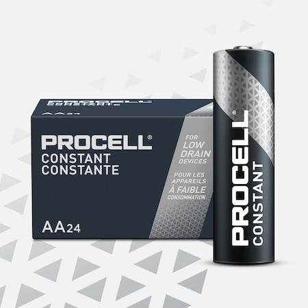 Procell Constant AA Alkaline Battery, 1.5V DC, PK24 MPN:PC1500BKD