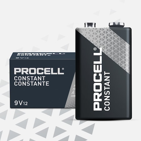 Procell Constant 9V Alkaline Battery, PK12 MPN:PC1604BKD