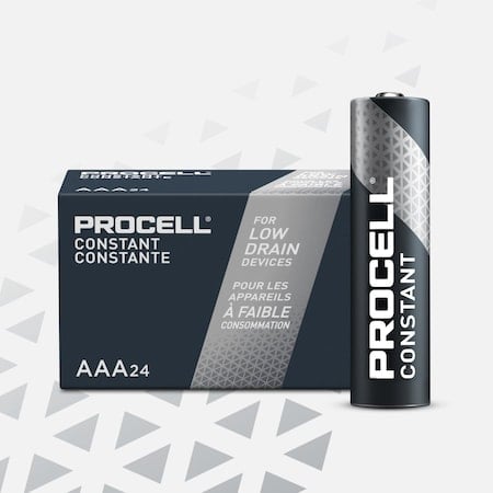 Procell Constant AAA Alkaline Battery, 1.5V DC, PK24 MPN:PC2400BKD