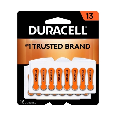Duracell Hearing Aid Size 13 16PK MPN:DURDA13B16ZM09