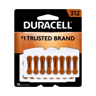 Duracell Hearing Aid Size 312 16PK MPN:DURDA312B16ZM09