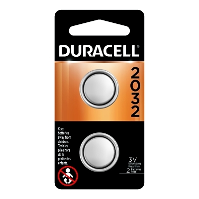 Duracell 2032 3V Lithiumcoin Battery 2/Pk MPN:DURDL2032B2PK
