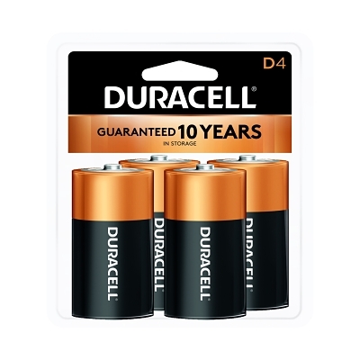 Coppertop Alkaline Batteries D 4/Pk MPN:DURMN1300R4Z