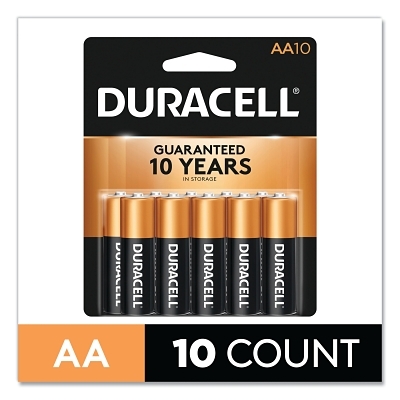 Coppertop Alkaline Batteries Aa 10/Pk MPN:DURMN1500B10Z