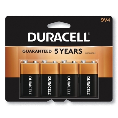 Coppertop Alkaline Batteries 9V 4/Pk MPN:DURMN16RT4Z