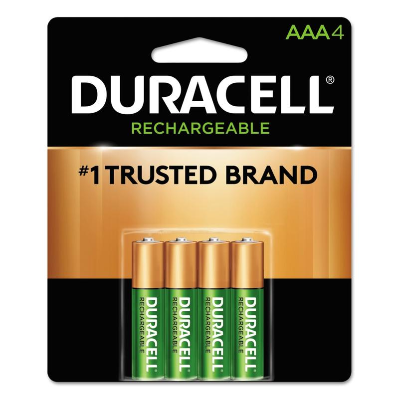 Duracell StayCharged Rechargeable AAA Batteries, Pack Of 4 (Min Order Qty 5) MPN:NLAAA4BCD