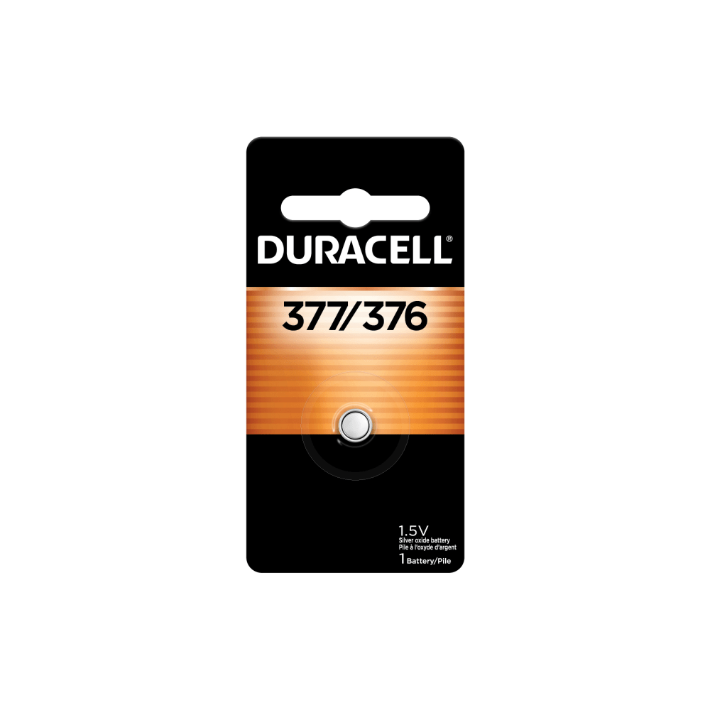 Duracell 376/377 Silver Oxide Button Battery, Pack of 1 MPN:5000982