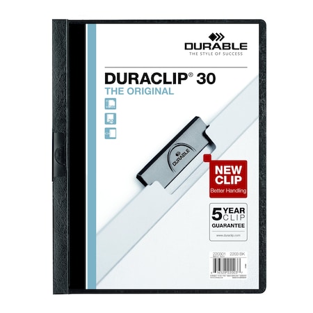 Report Cover, 30 Sh, Ltr, Black, PK25 MPN:220301