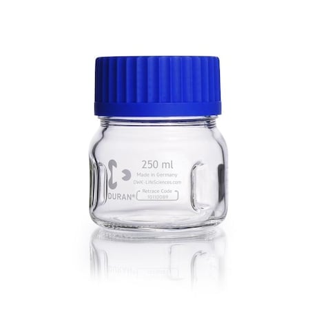Laboratory Bottle, Baffled, 250 mL, w/Cap MPN:212863658