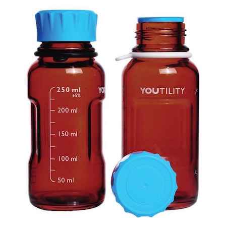 Bottle, 158 mm H, Amber, 66 mm Dia, PK4 MPN:218863658