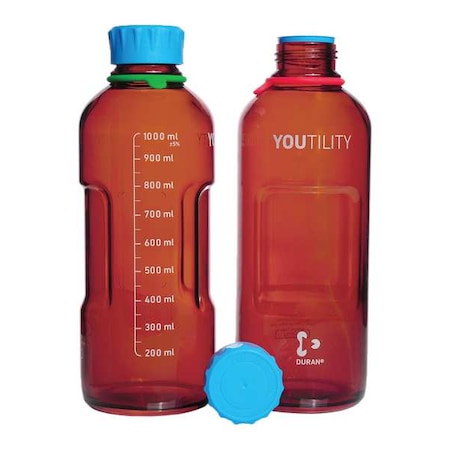 Bottle, 253 mm H, Amber, 93 mm Dia, PK4 MPN:218865453