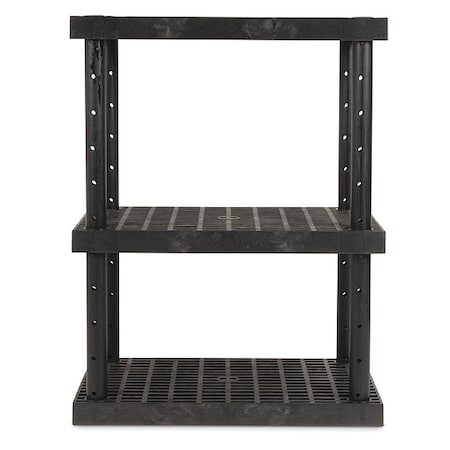 Plastic Shelving, 24 in D, 36 in W, 48 in H, 3 Shelves MPN:AST3624x3