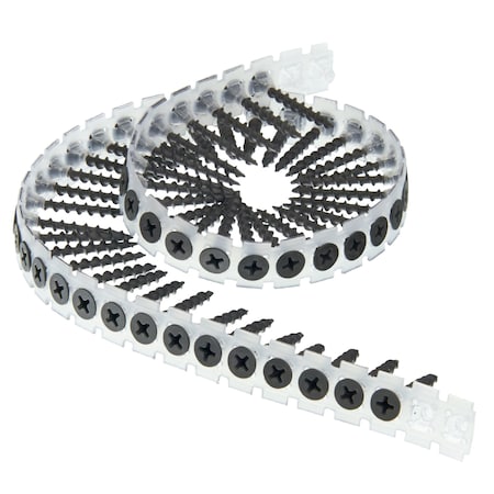 Drywall Screw, #6 x 1-1/4 in, Steel, Flat Head Phillips Drive, 4000 PK MPN:06A125PB