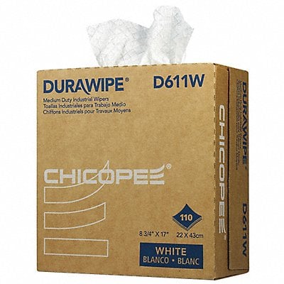 Durawipe 600 Wiper Pop-Up White PK12 MPN:D611W