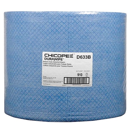 Durawipe 600 Wiper, Jumbo Roll, Blue MPN:D633B