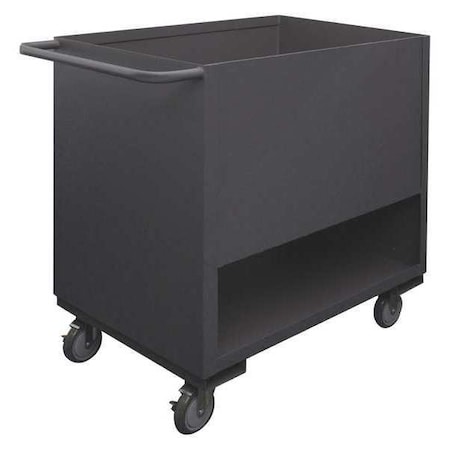 Low Deck Truck, 4 Sided, 1 bottom shelf, 1 solid enclosed shelf MPN:4SLT-3048-1.2K-95