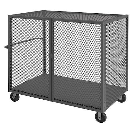 Cage Truck, 2, 000 lb Capacity, 38 in W x 66 1/2 in L x 56 1/2 in H, 1 Shelves MPN:HTL-3660-DD-95
