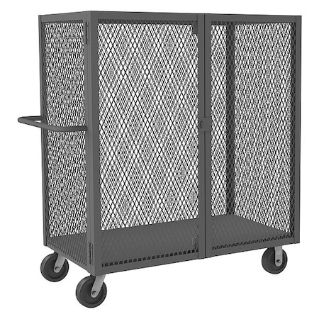 Cage Truck, 2, 000 lb Capacity, 46 in W x 80 1/2 in L x 56 1/2 in H, 1 Shelves MPN:HTL-4474-DD-95