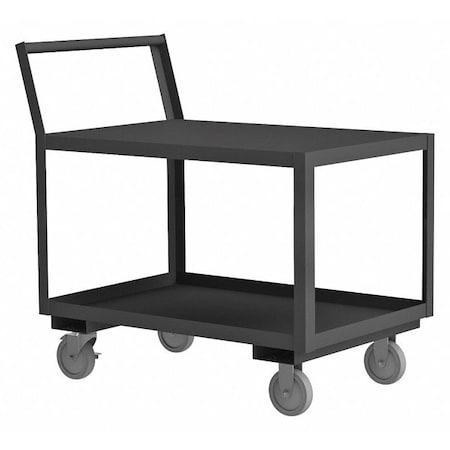 Low Deck Service Truck, 14 ga. Steel, 1200 lb Load Capacity, 2 Shelves, 33