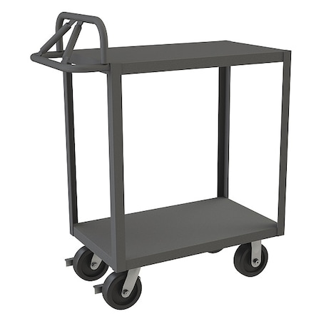 Cart, Steel, 3, 600 lb Load Capacity, 2 Shelves, 42 1/4 in L, 24 1/4 in W, 43 1/2 in H MPN:RSCE-2436-2-3.6K-ALD-95