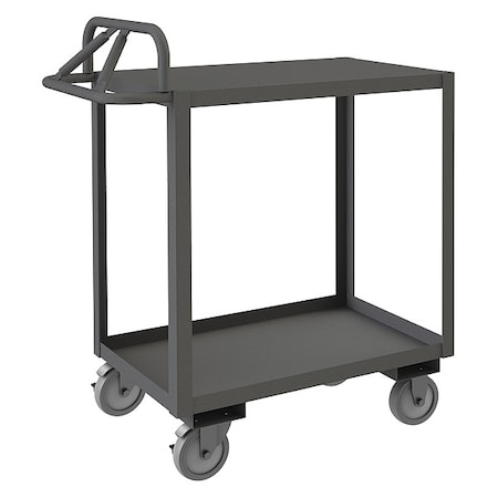 Cart, Steel, 1, 200 lb Load Capacity, 2 Shelves, 54 1/4 in L, 24 1/4 in W, 43 6/8 in H MPN:RSCE-2448-2-TLD-95