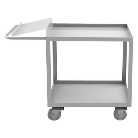 Corrosion-Resistant Order-Picking Utility Cart with Lipped Metal Shelves, Stainless Steel, 51 in L MPN:SOPC1618362ALU5PU